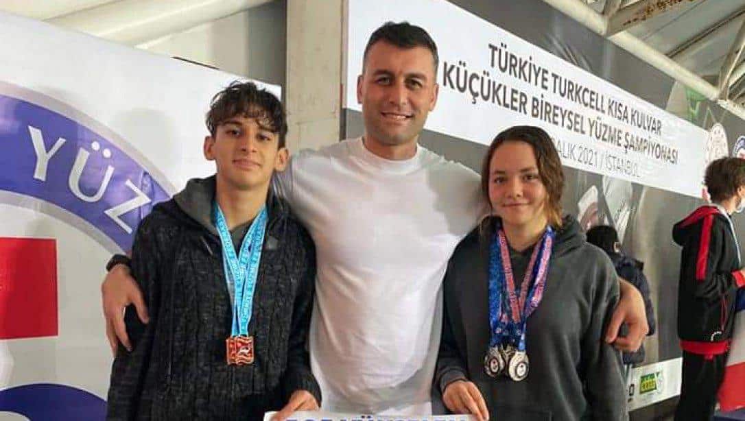İlçemiz Özel Söke Amerikan Kültür Koleji Ortaokulu'nun Türkiye Yüzme Şampiyonası Dereceleri