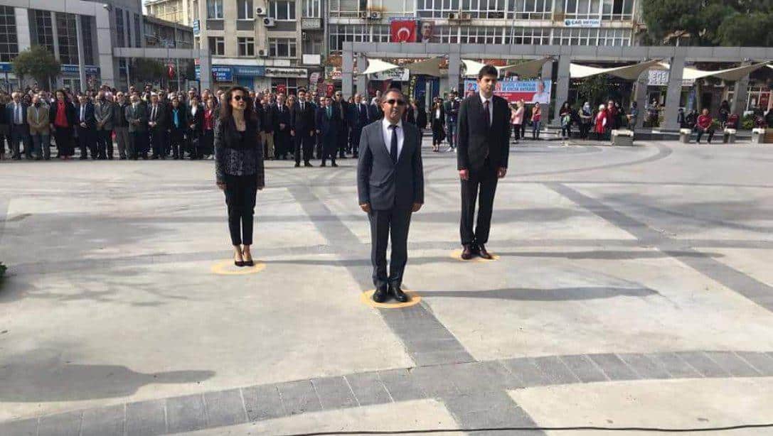 Türkiye Büyük Millet Meclisi'nin açılışının 102. Yıl dönümü ve 23 Nisan Ulusal Egemenlik ve Çocuk Bayramı nedeniyle Atatürk Anıtı'na Çelenk Sunma Töreni yapıldı