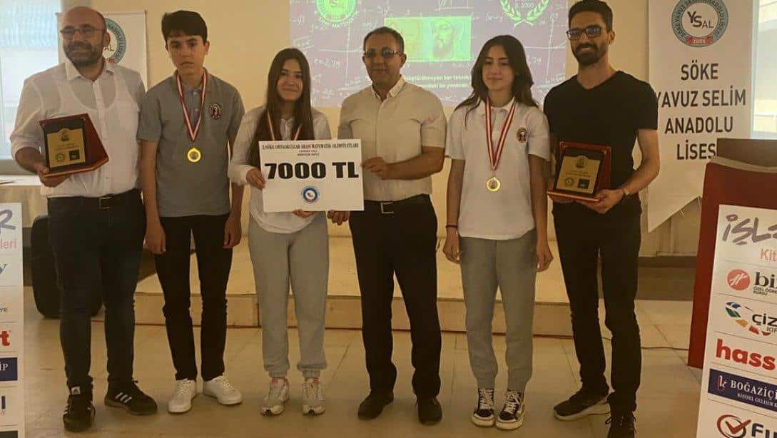 Söke Yavuz Selim Anadolu Lisesi koordinatörlüğünde düzenlenen 2. Söke Ortaokullar Arası Matematik Olimpiyatları (Cezeri Yılı) Ödül Töreni İlçe Milli Eğitim Müdürümüz Sayın Şerafettin YAPICI'nın katılımı ile gerçekleştirilmiştir