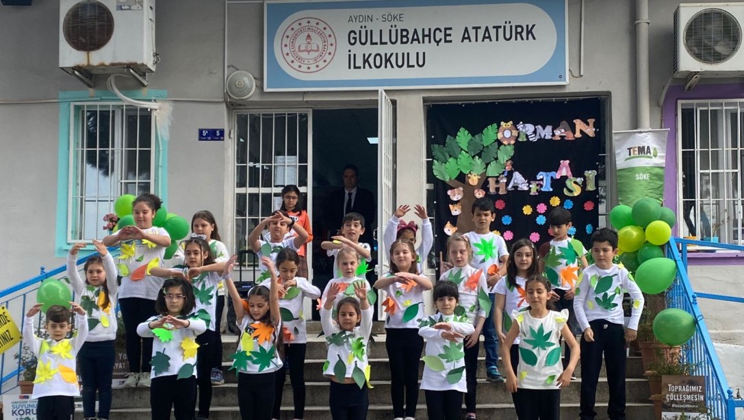 İlçe Milli Eğitim Müdürümüz Sayın Şerafettin YAPICI, Güllübahçe Atatürk İlkokulunda; okul yönetici, öğretmen ve öğrencileri ile birlikte Orman Haftası Etkinlikleri kapsamında düzenlenen 
